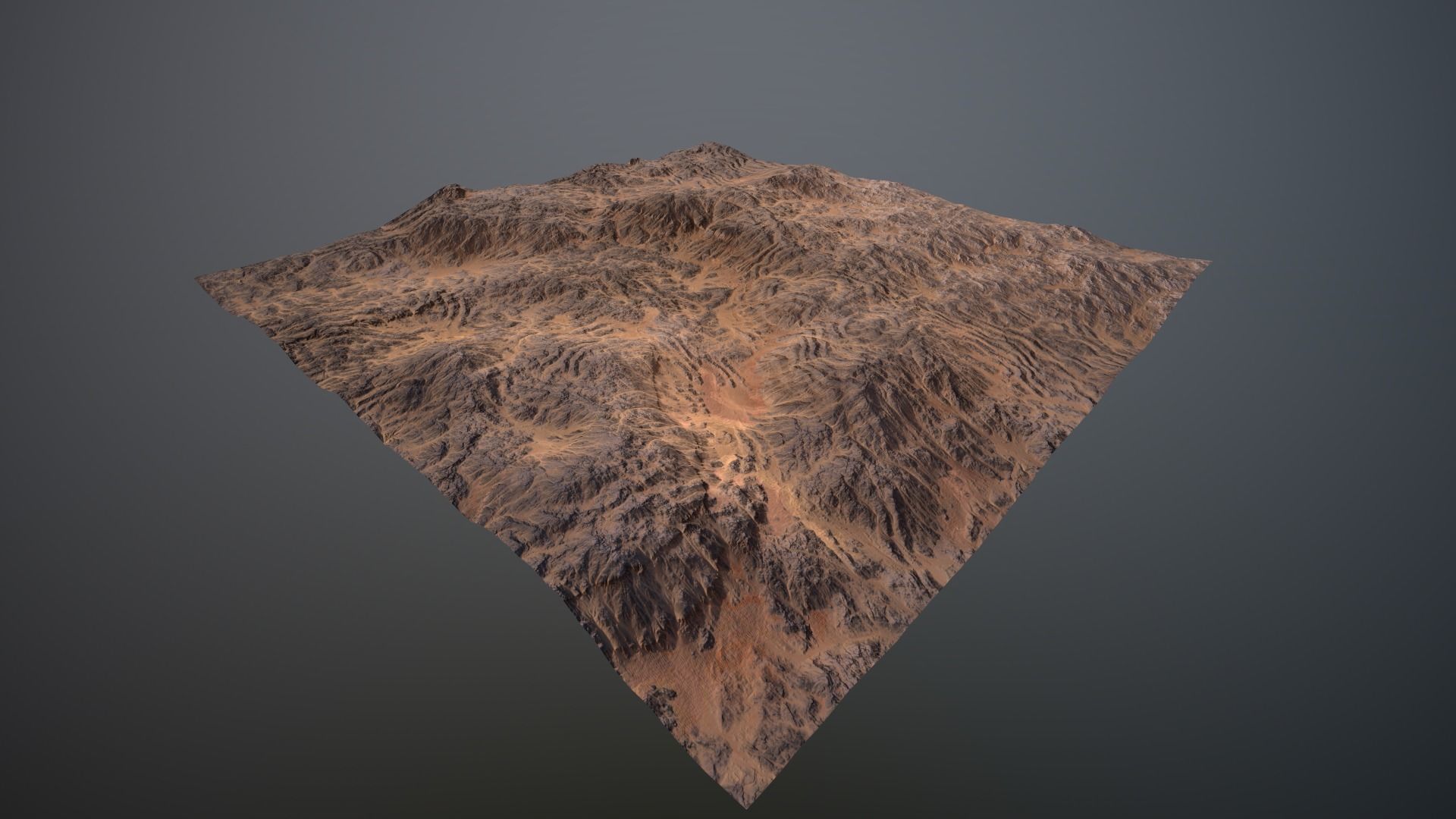 Arid Land PBR GameReady Low-poly 3D model_3