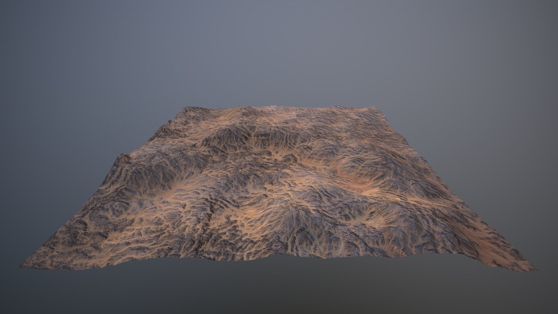 Arid Land PBR GameReady Low-poly 3D model_2