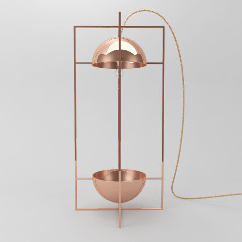 Exhibit light bowl 3D model_9