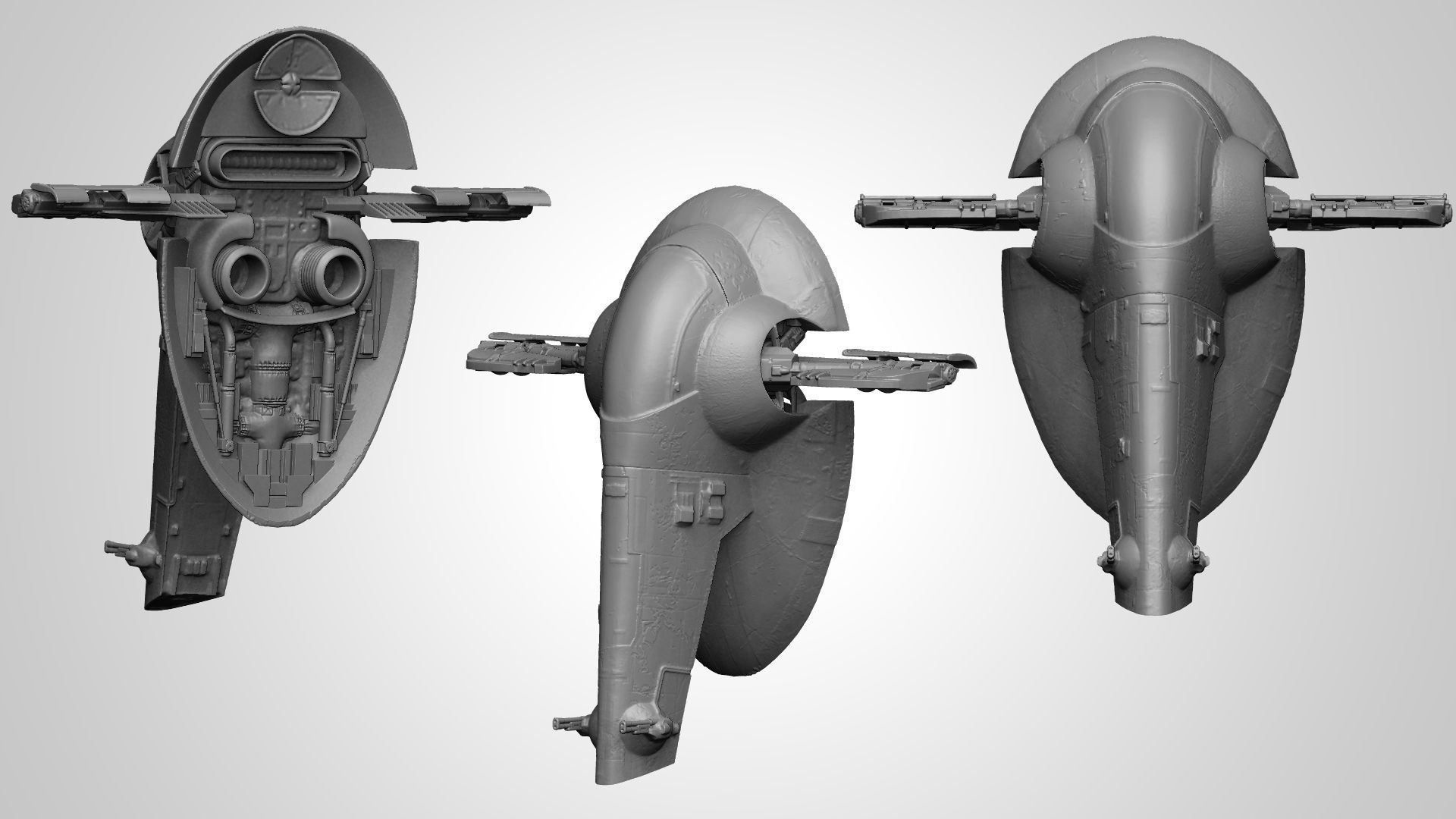 Slave One Spaceship 3D print model_2