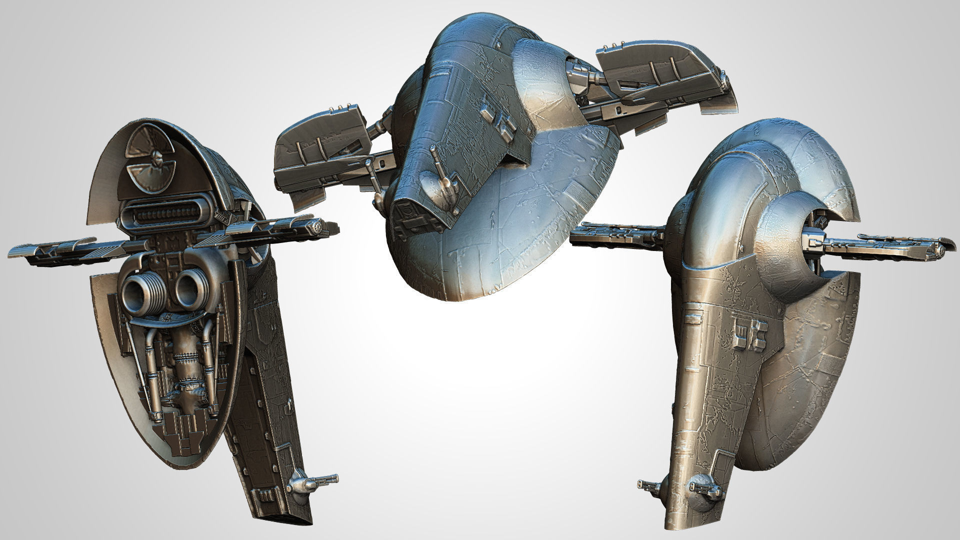 Slave One Spaceship 3D print model_5