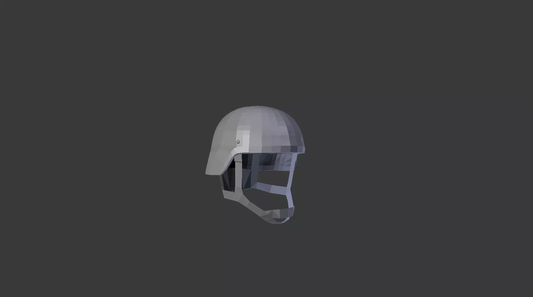 MICH 2000 Helmet Free low-poly 3D model