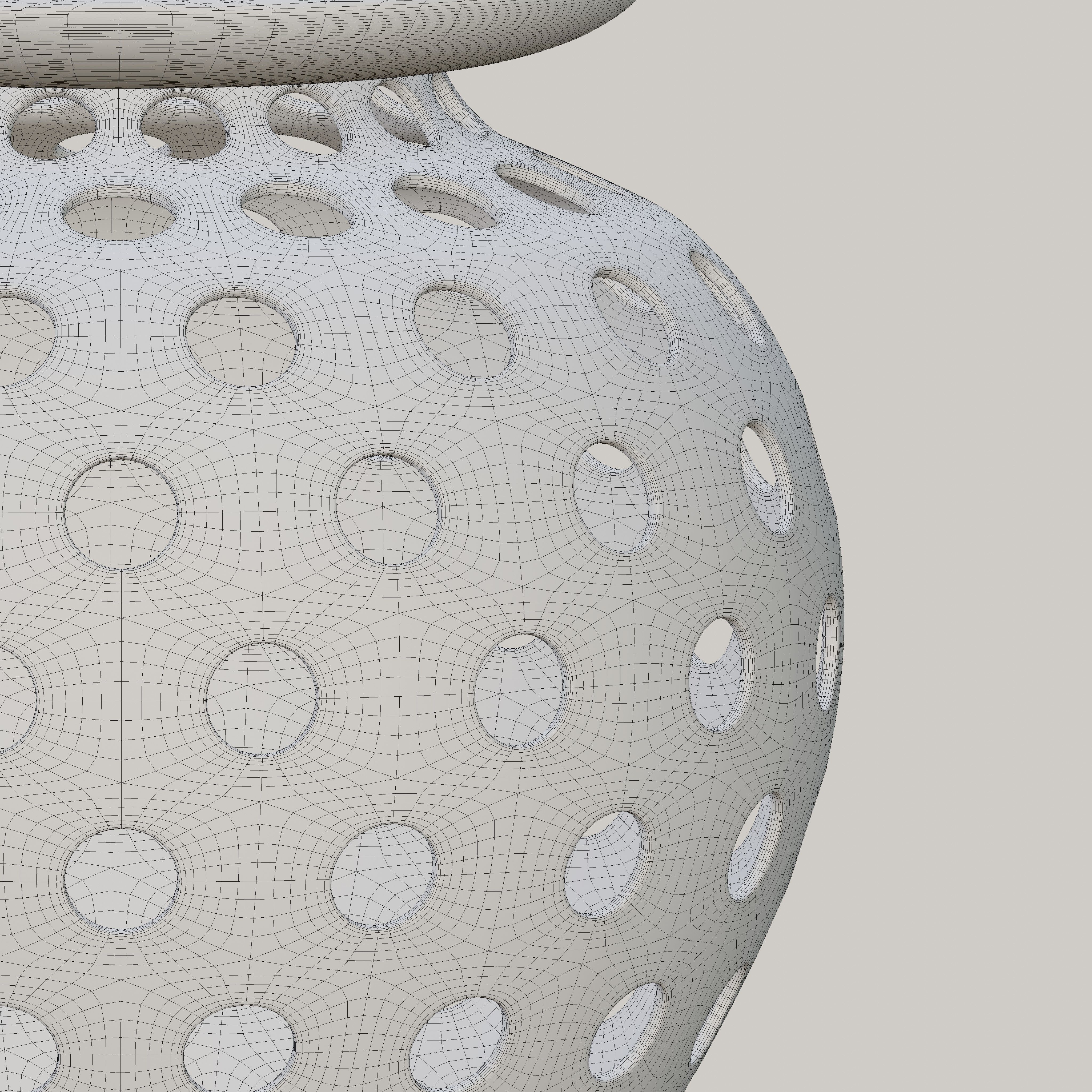 Arabic Pierced Ceramic Lantern 3D model_7
