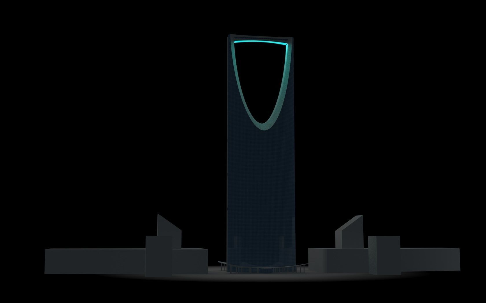 Riyadh Tower four seasons Riyadh Low-poly 3D model_14