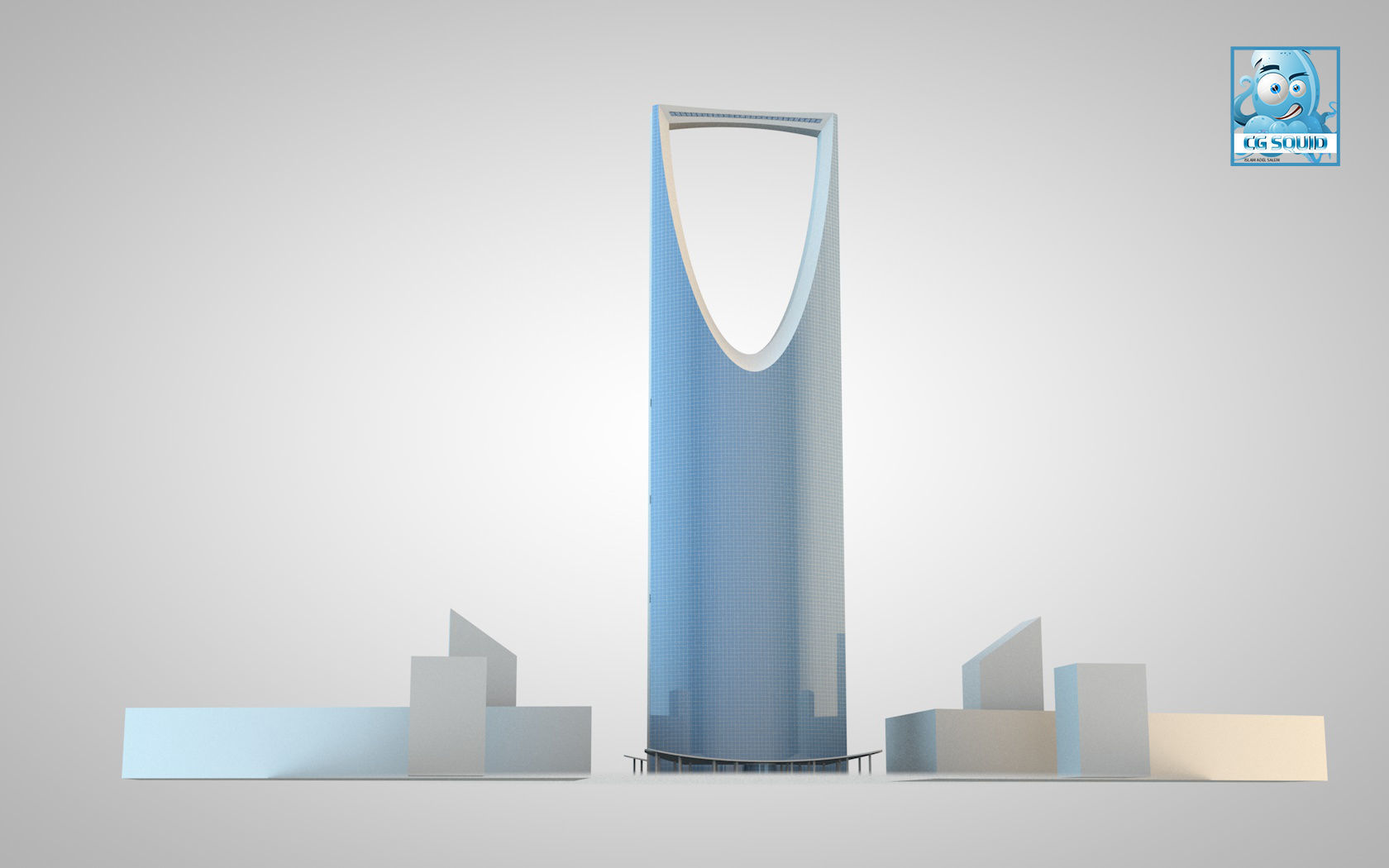 Riyadh Tower four seasons Riyadh Low-poly 3D model_11
