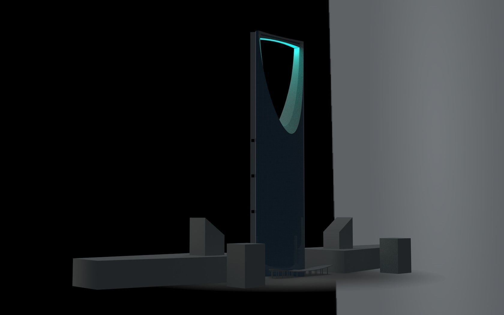 Riyadh Tower four seasons Riyadh Low-poly 3D model_13