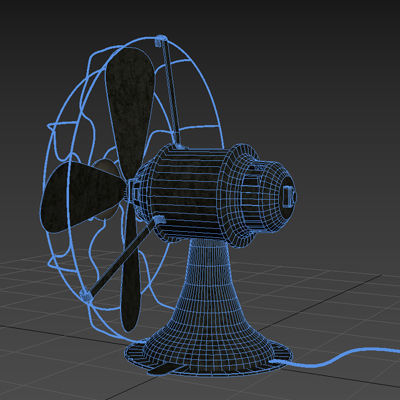 Old Fan AEG 3D model_6