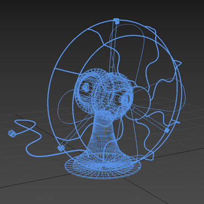Old Fan AEG 3D model_4