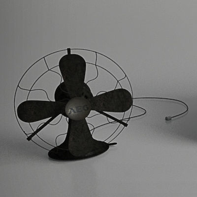 Old Fan AEG 3D model_2