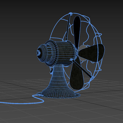 Old Fan AEG 3D model_5