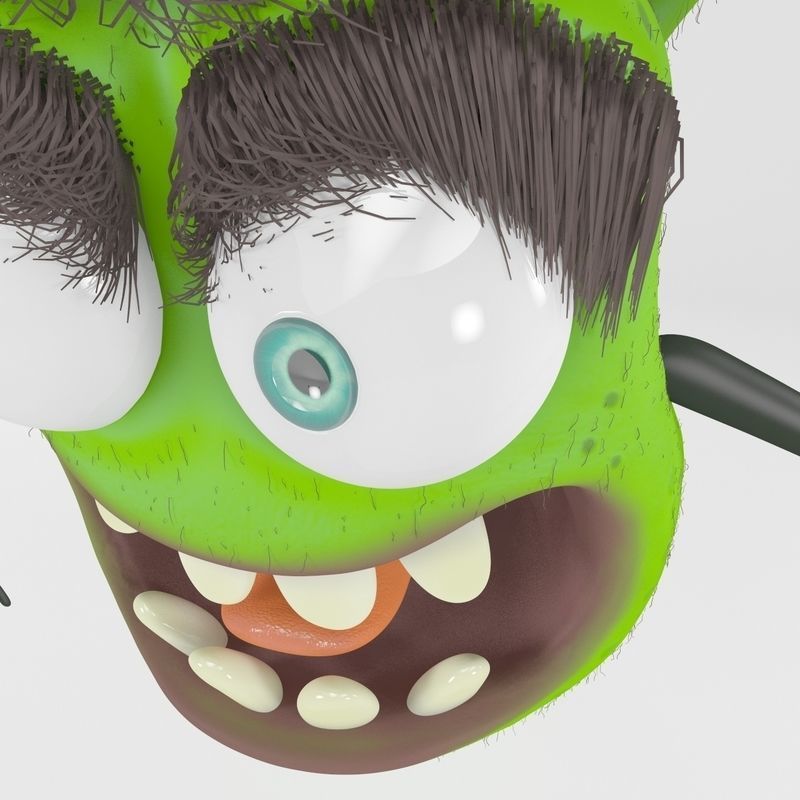 Green Monster 3D model_5