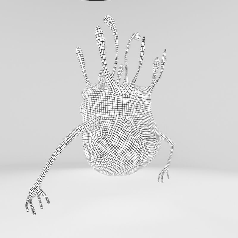 Green Monster 3D model_9