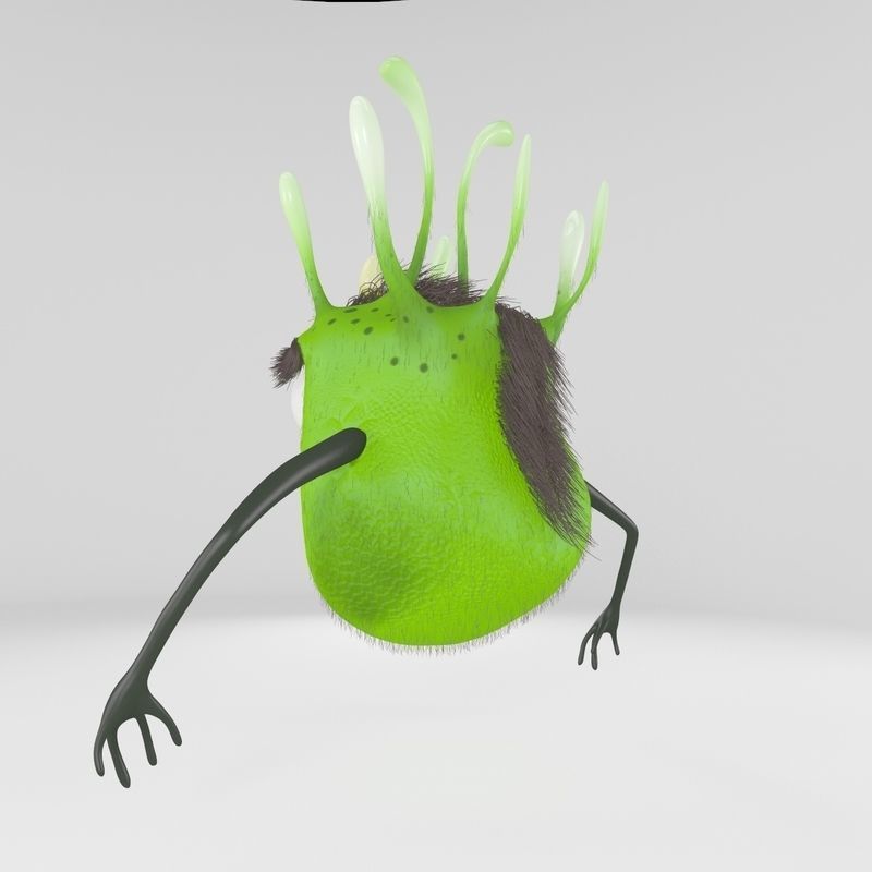 Green Monster 3D model_3
