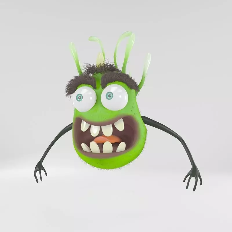 Green Monster 3D model_0