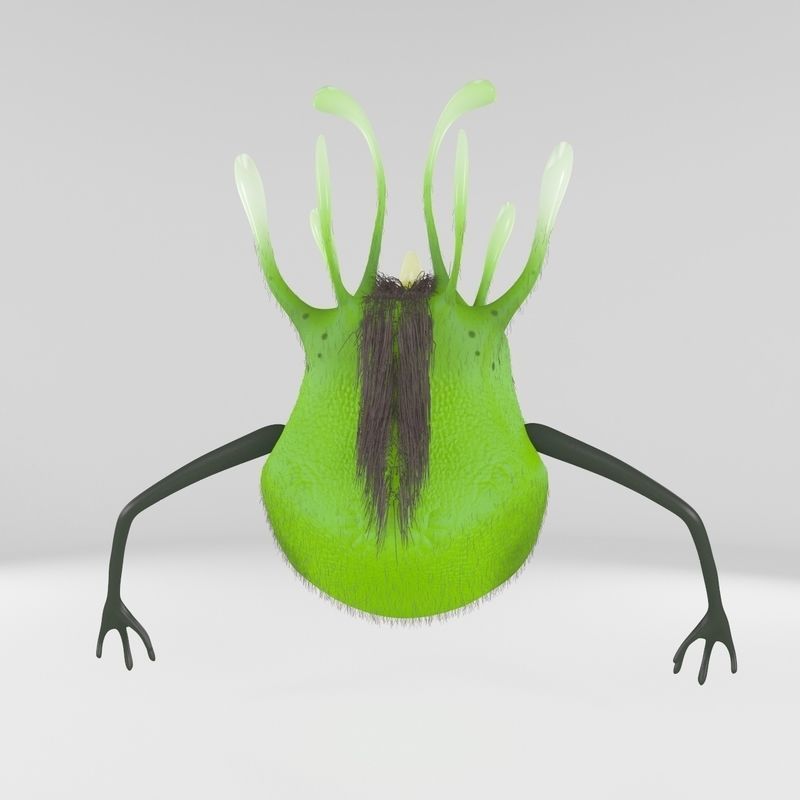 Green Monster 3D model_4