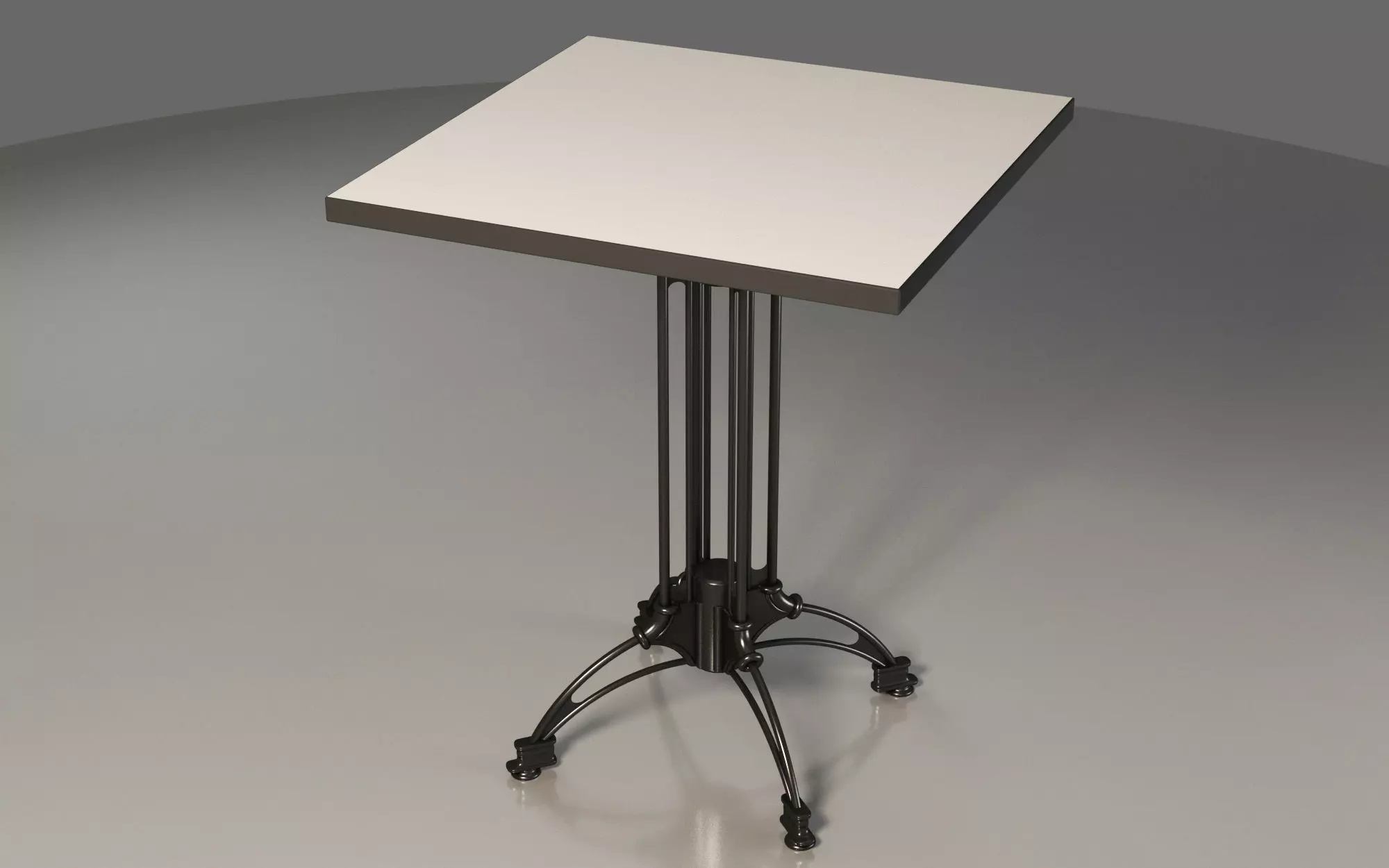 Iron Classical Caffe Table 3D model