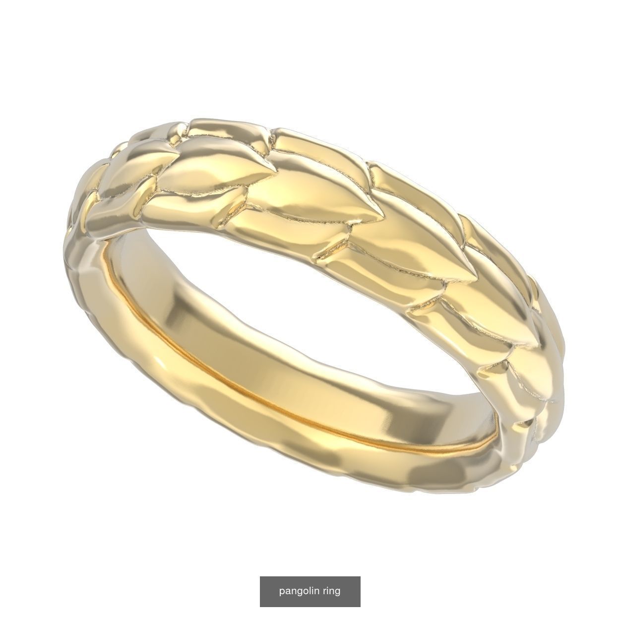 Pangolin set golden ball 3D Model Collection_3