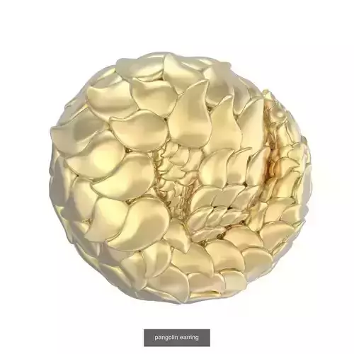 Pangolin set golden ball