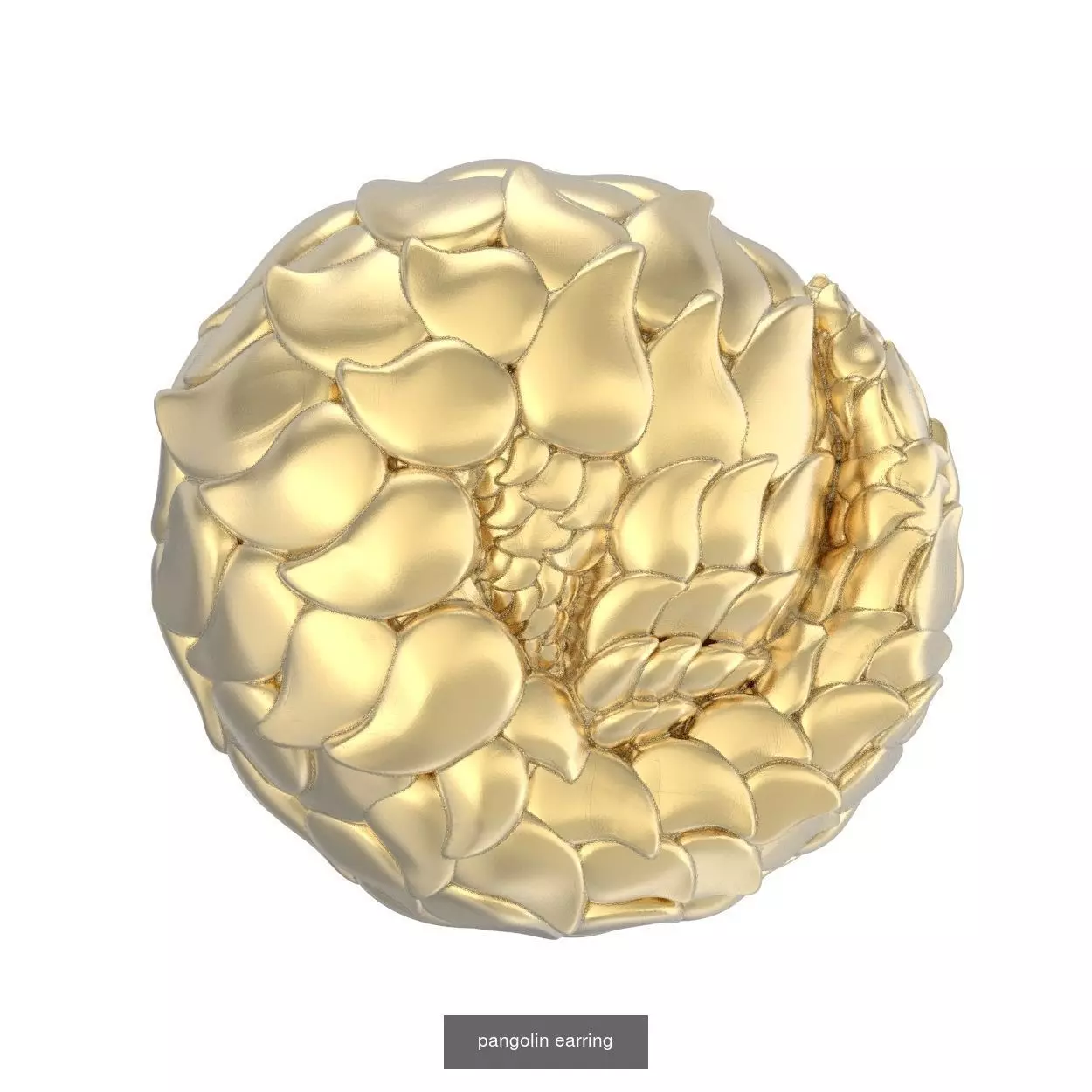 Pangolin set golden ball 3D Model Collection_0