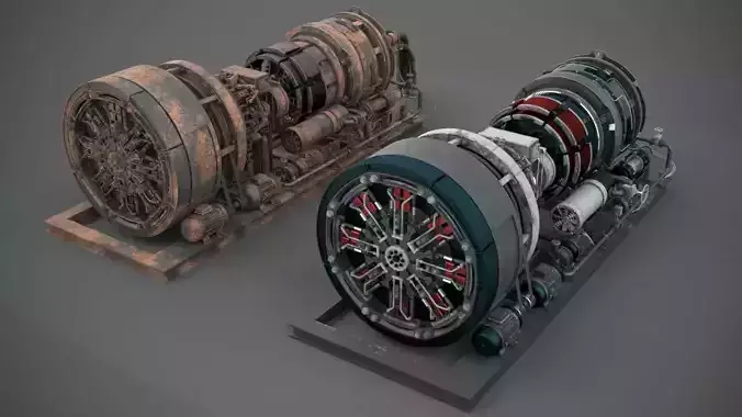 Machinery device 3D model