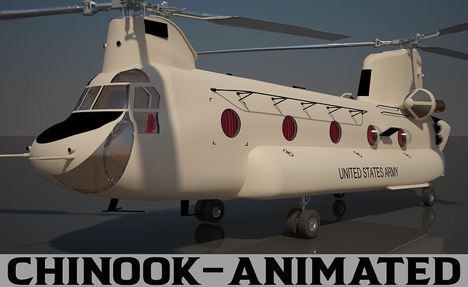 US Army Chinook CH 47 F 3D model