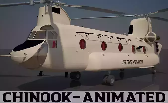 US Army Chinook CH 47 F 3D model