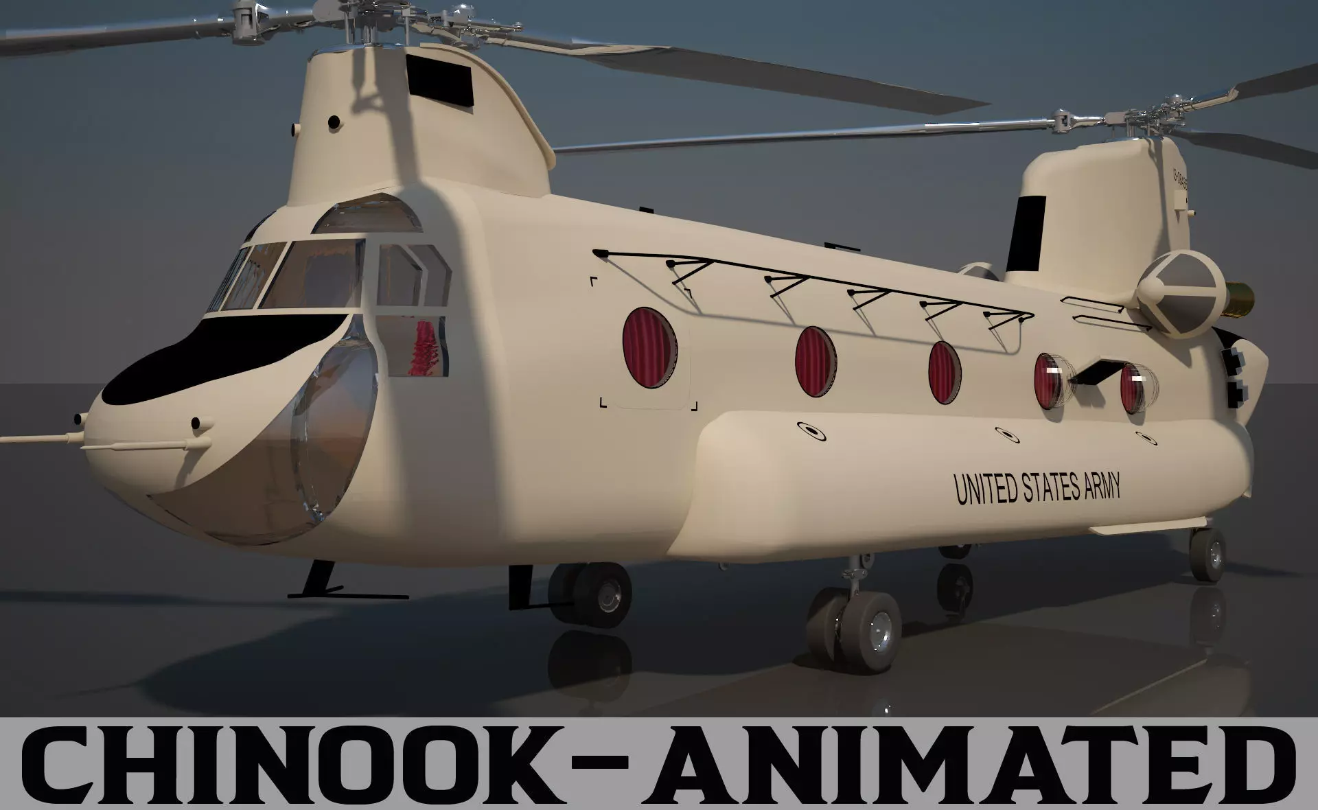 US Army Chinook CH 47 F 3D model_0