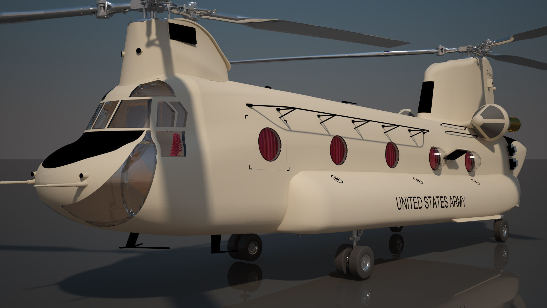 US Army Chinook CH 47 F 3D model_41