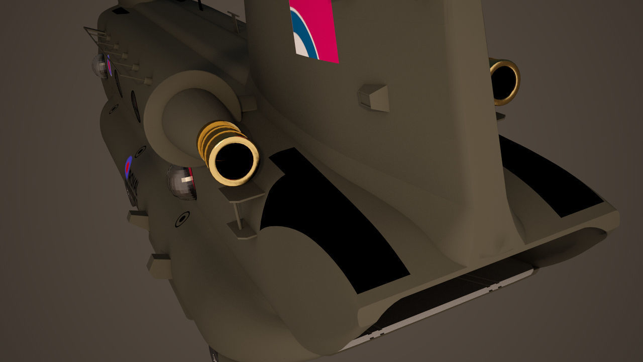 Royal Air force Chinook CH 47 3D model_7