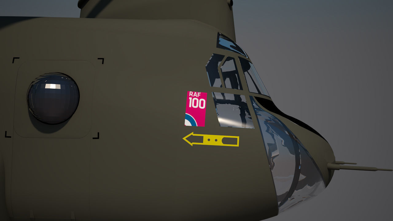 Royal Air force Chinook CH 47 3D model_3
