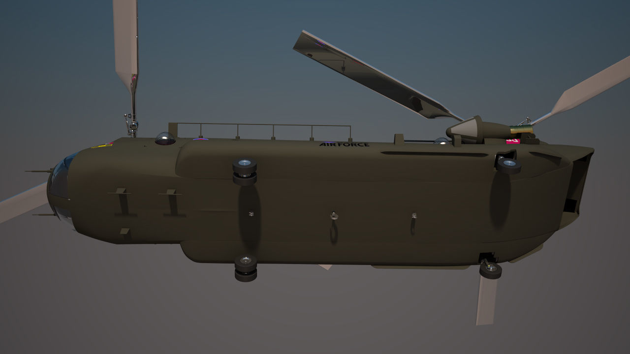 Royal Air force Chinook CH 47 3D model_24