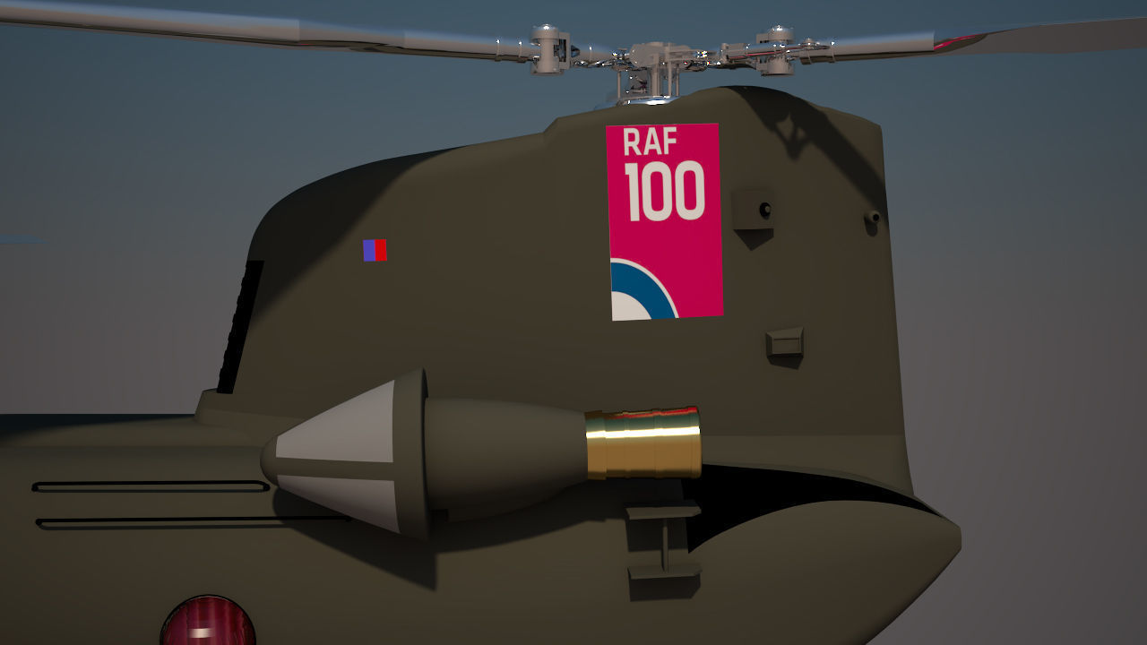 Royal Air force Chinook CH 47 3D model_25