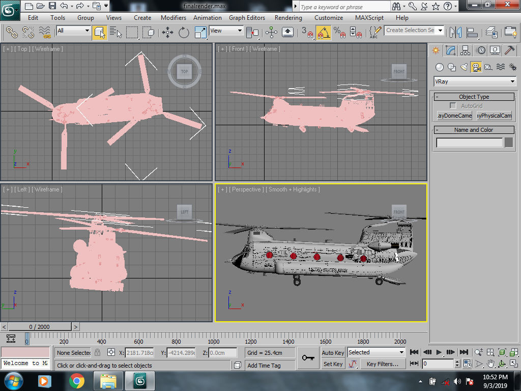 Royal Air force Chinook CH 47 3D model_28