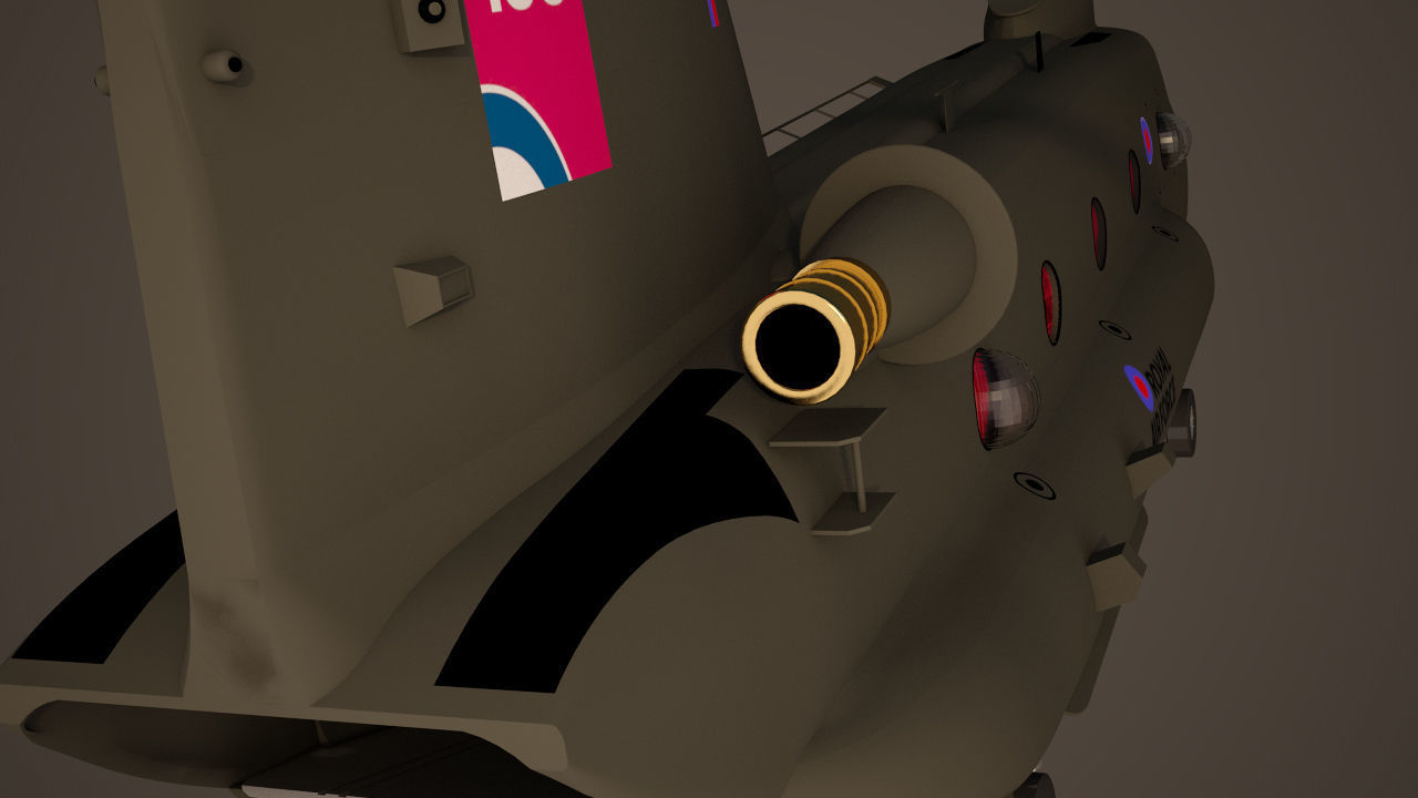 Royal Air force Chinook CH 47 3D model_6