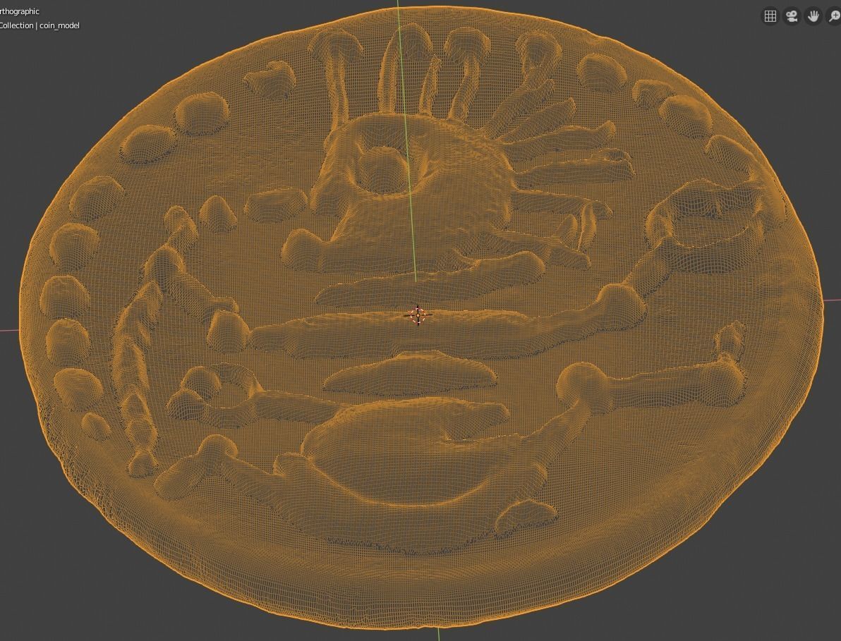 Celtic coin 1 3D print model_1