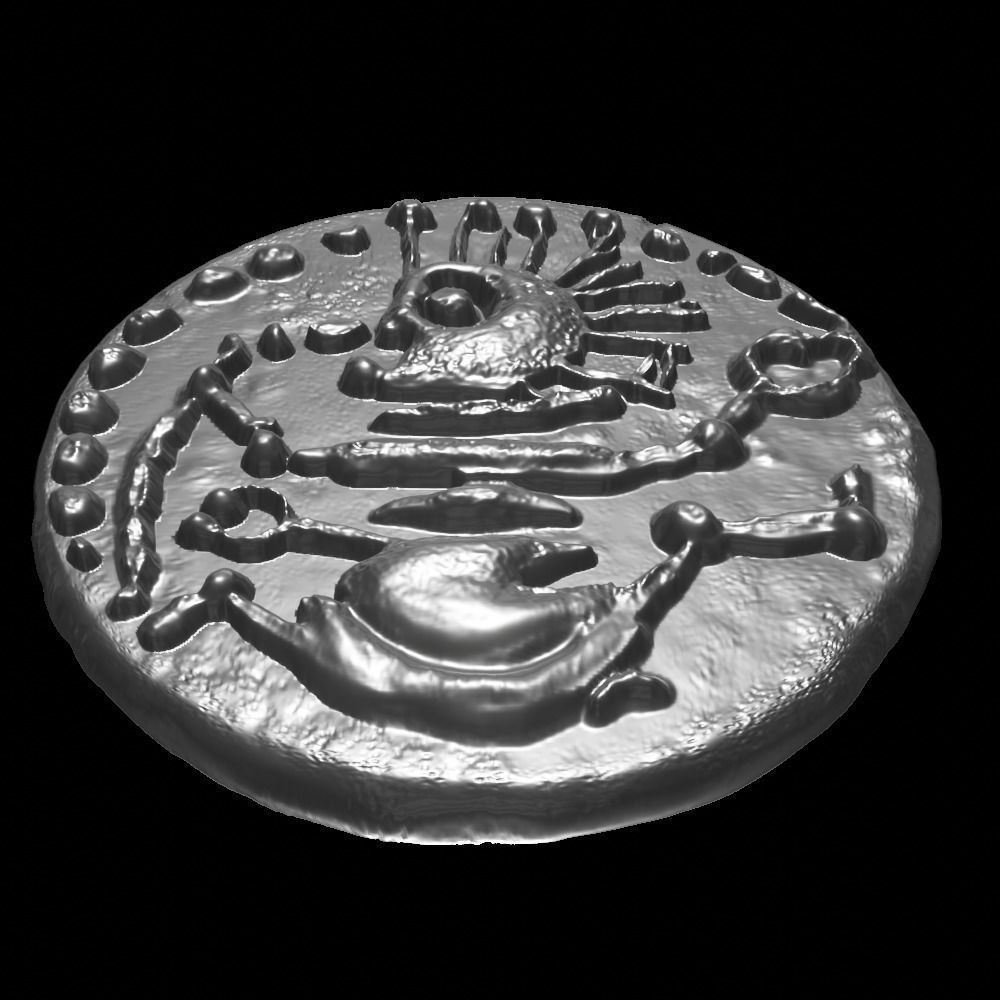 Celtic coin 1 3D print model_5