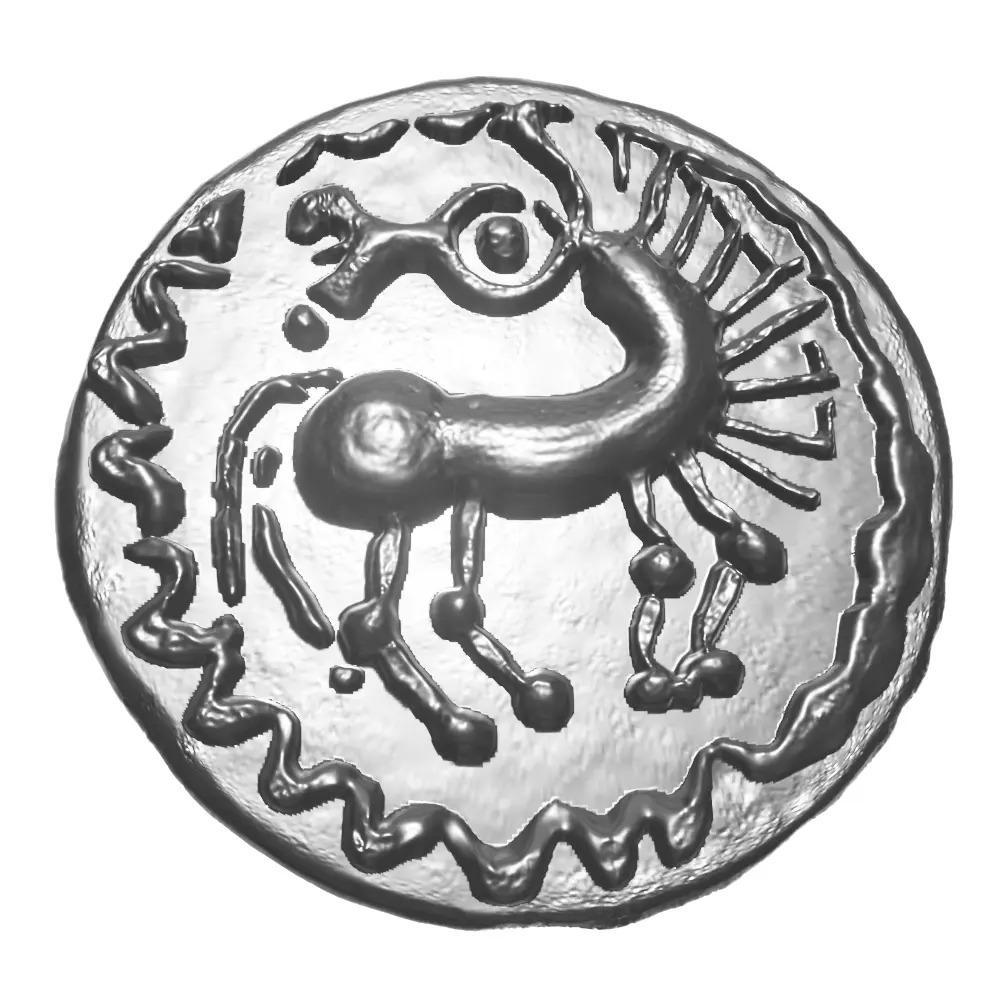 Celtic coin 1 3D print model_0