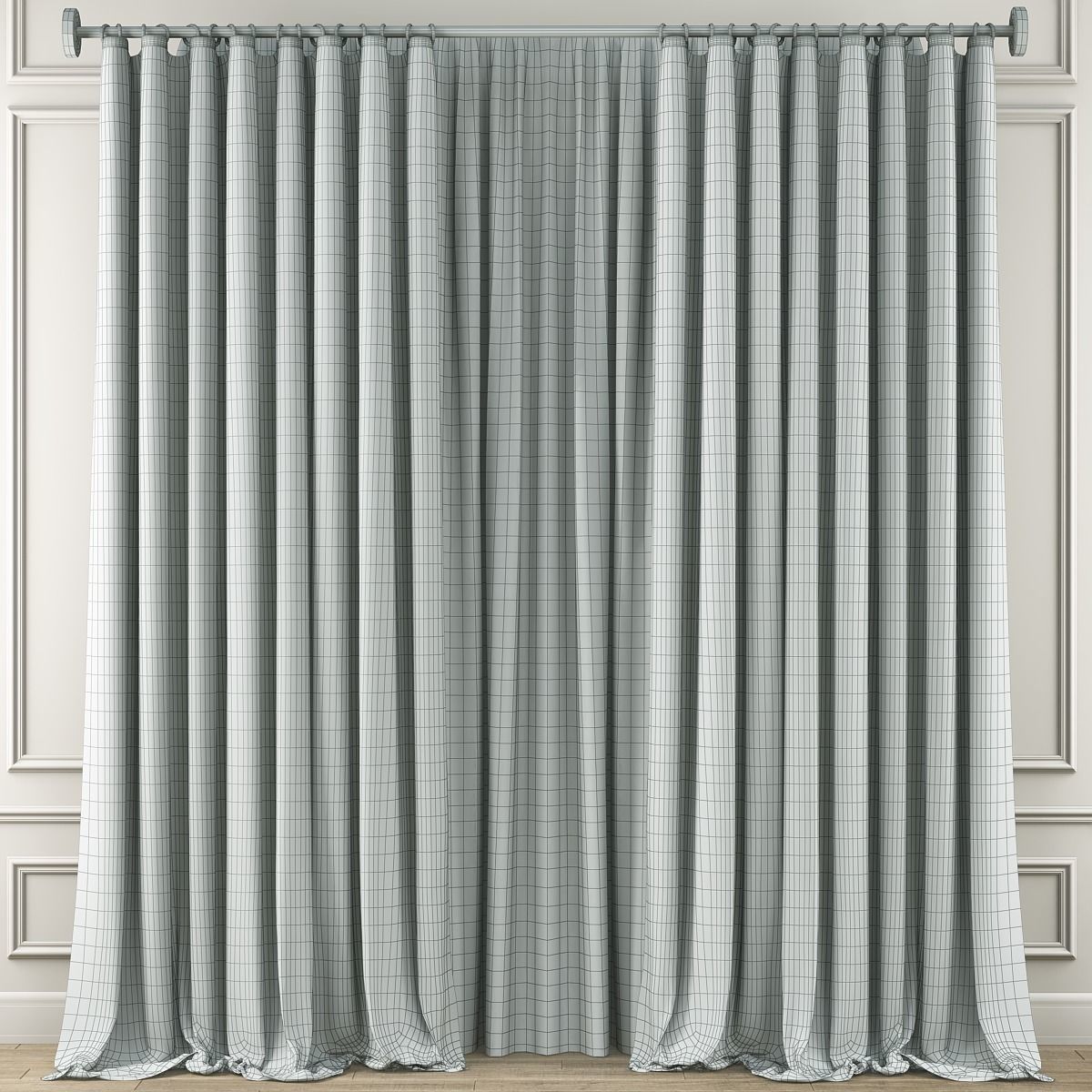 Curtains Collection 10 Pieces 3d model Low-poly 3D model_21