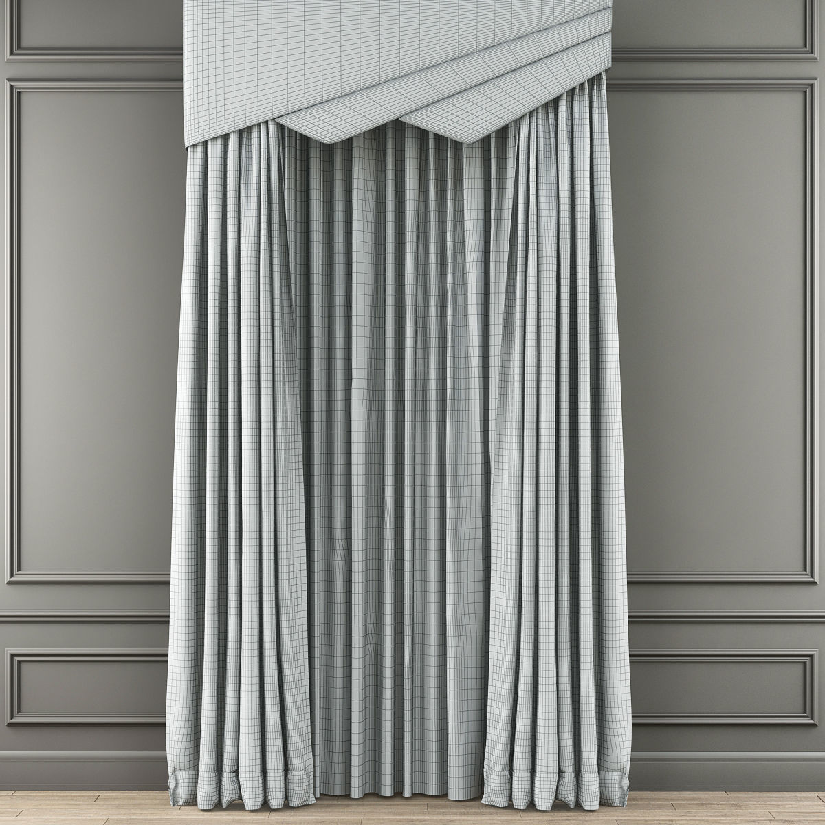 Curtains Collection 10 Pieces 3d model Low-poly 3D model_19