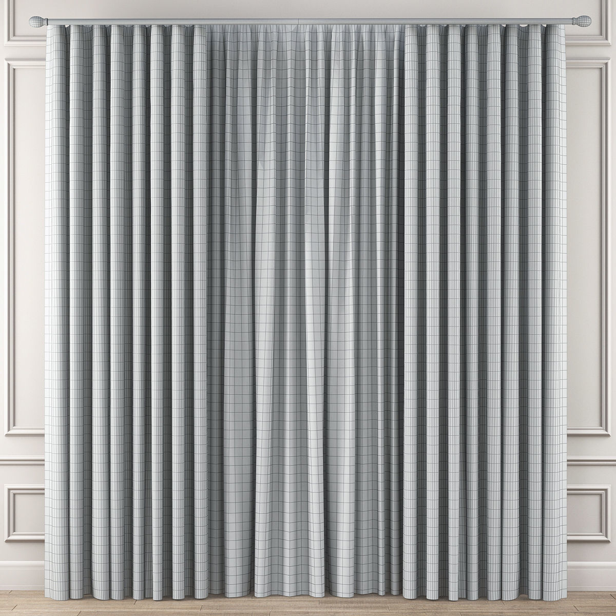 Curtains Collection 10 Pieces 3d model Low-poly 3D model_17