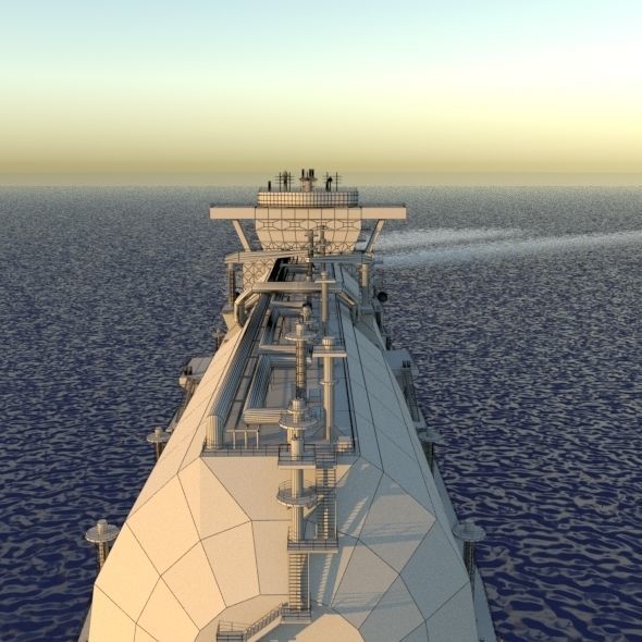 Tanker Ship 3D model_3