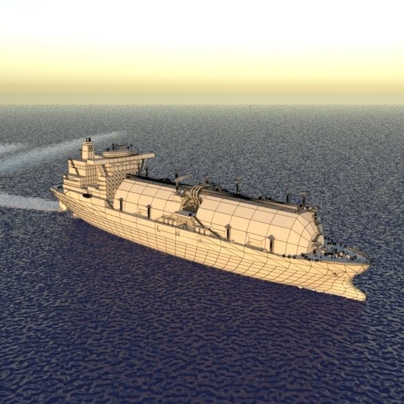 Tanker Ship 3D model_4