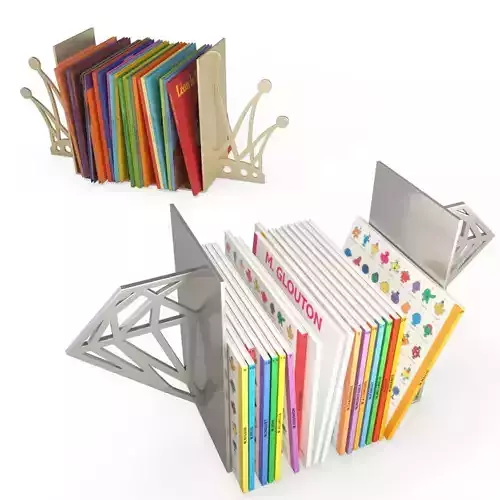 Books end Crown and Diamond