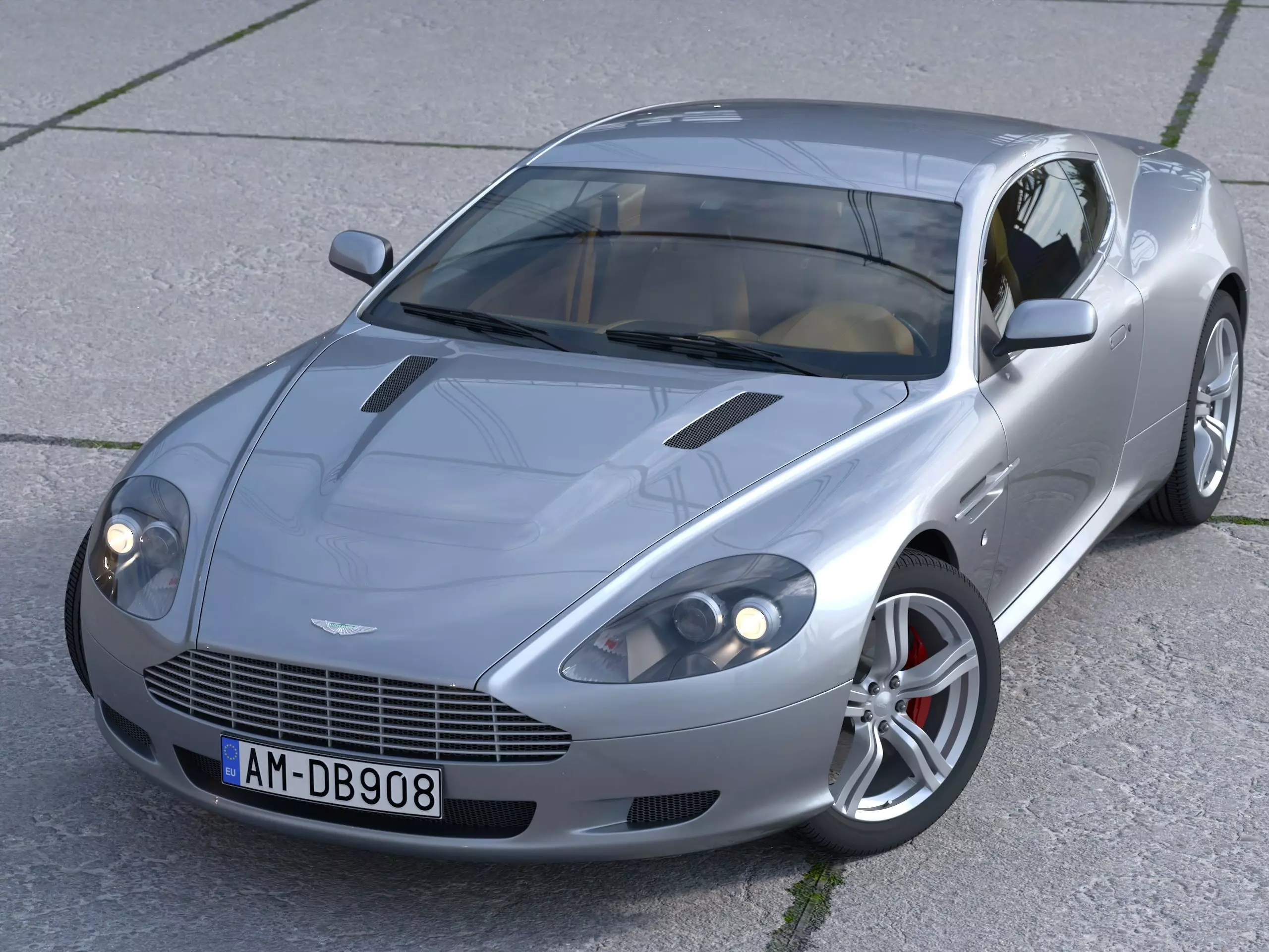 Aston Martin DB9 2008 3D model_0