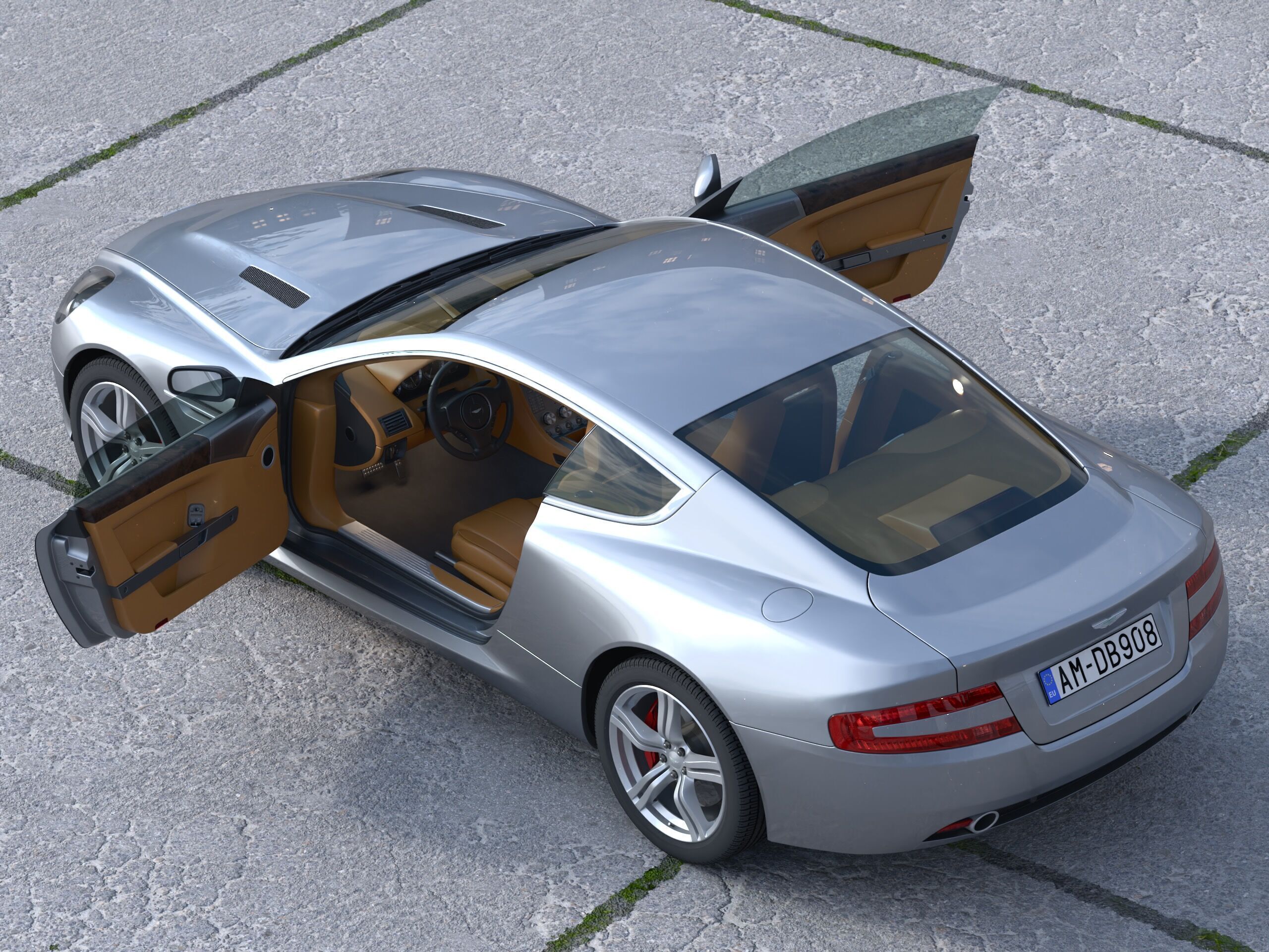 Aston Martin DB9 2008 3D model_6