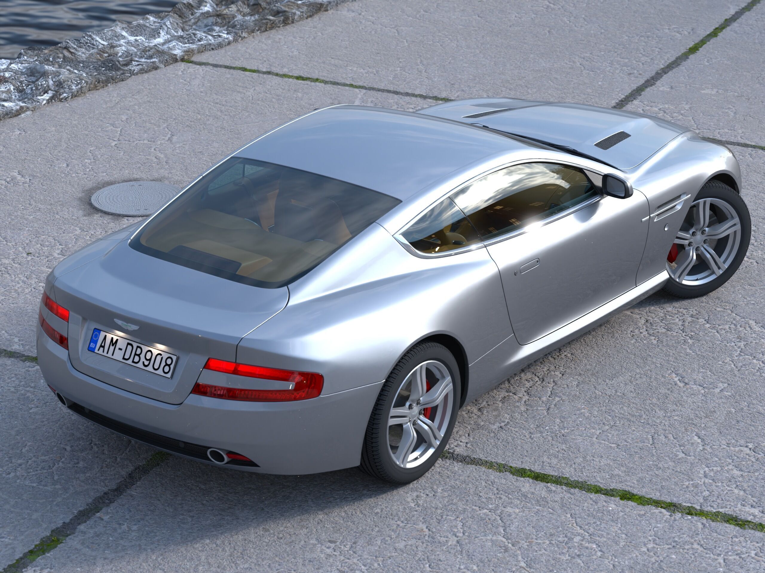 Aston Martin DB9 2008 3D model_1
