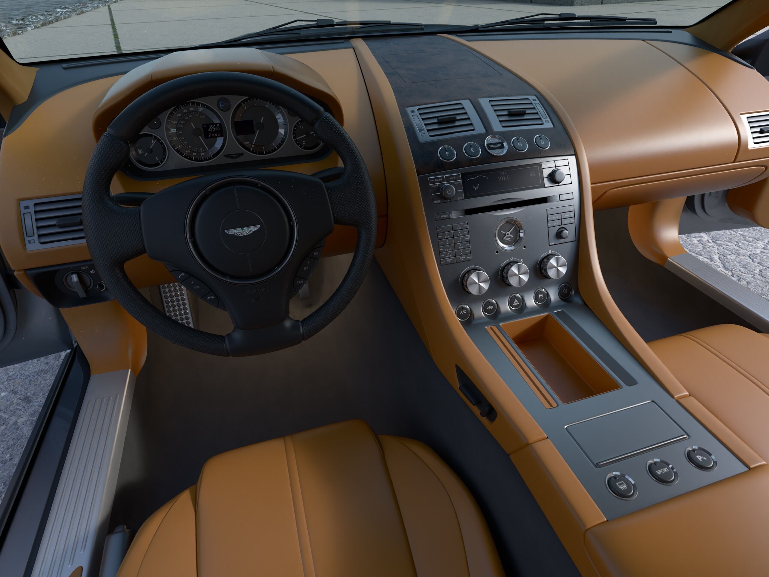 Aston Martin DB9 2008 3D model_8