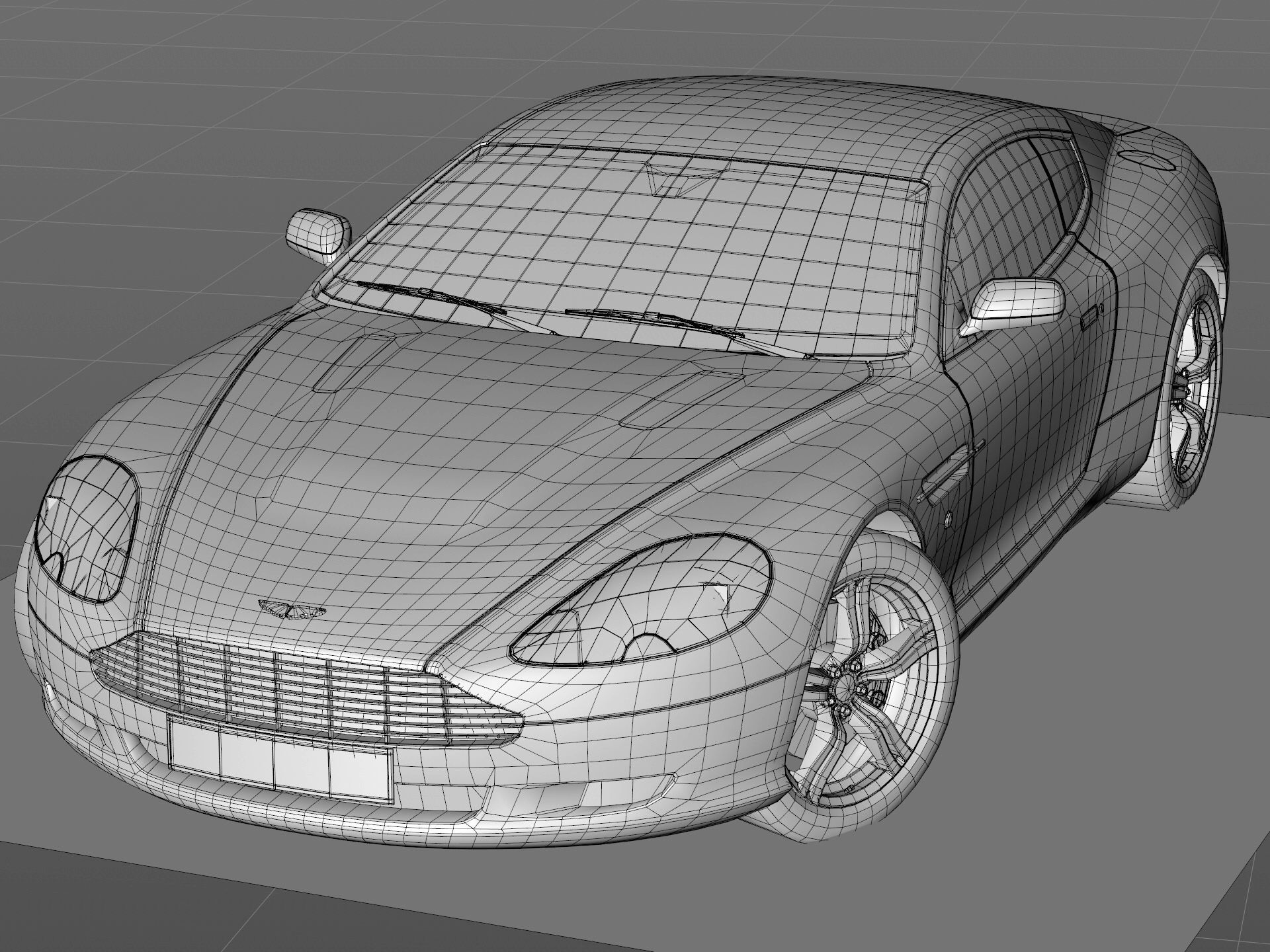 Aston Martin DB9 2008 3D model_15