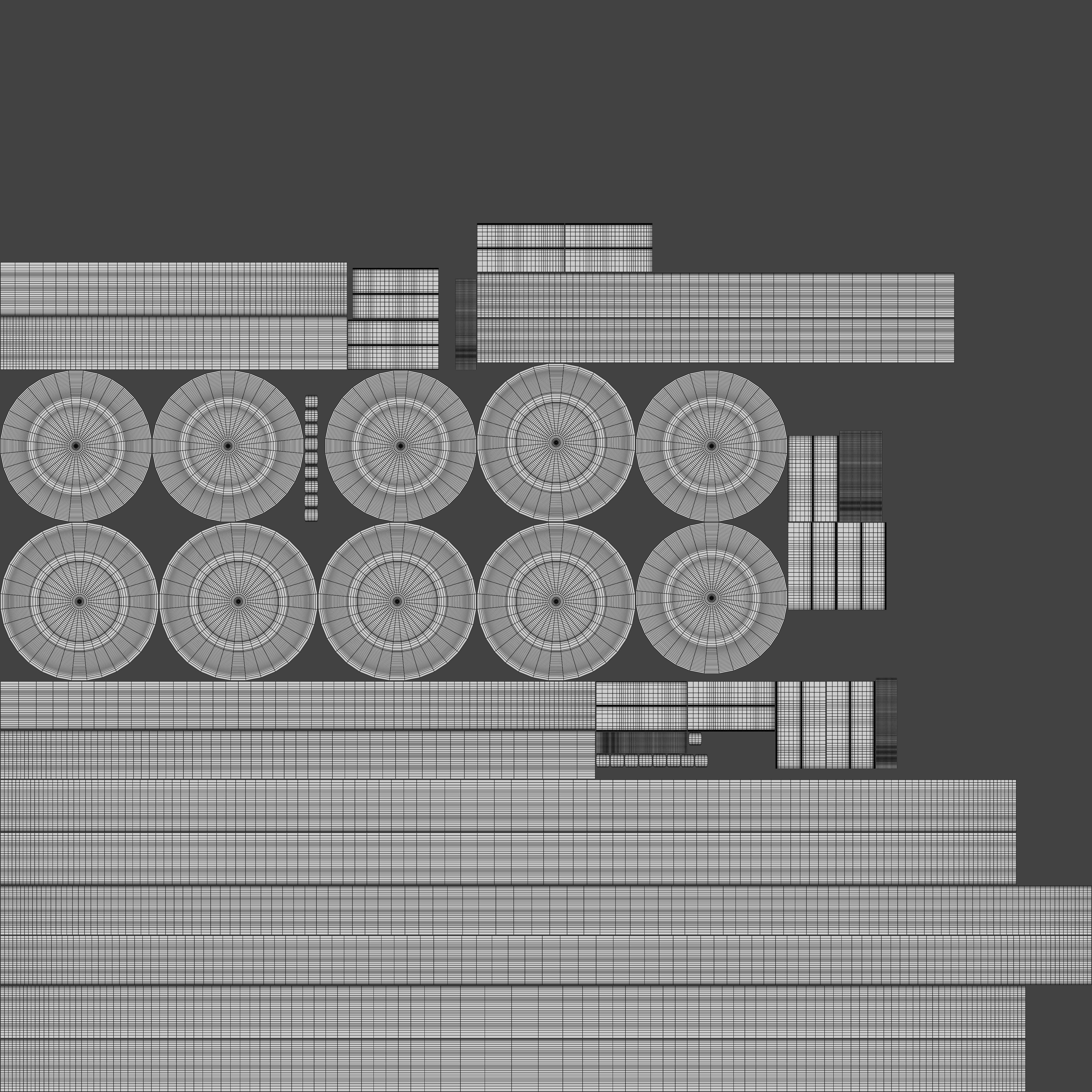 Decorative wrought iron wall lamp 3D model_10