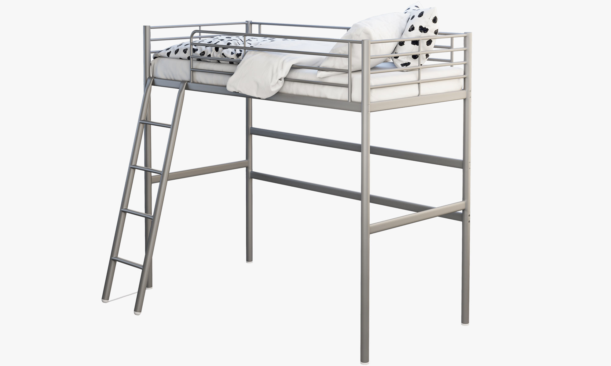 Svarta Loft bed Ikea 3D model CGTrader